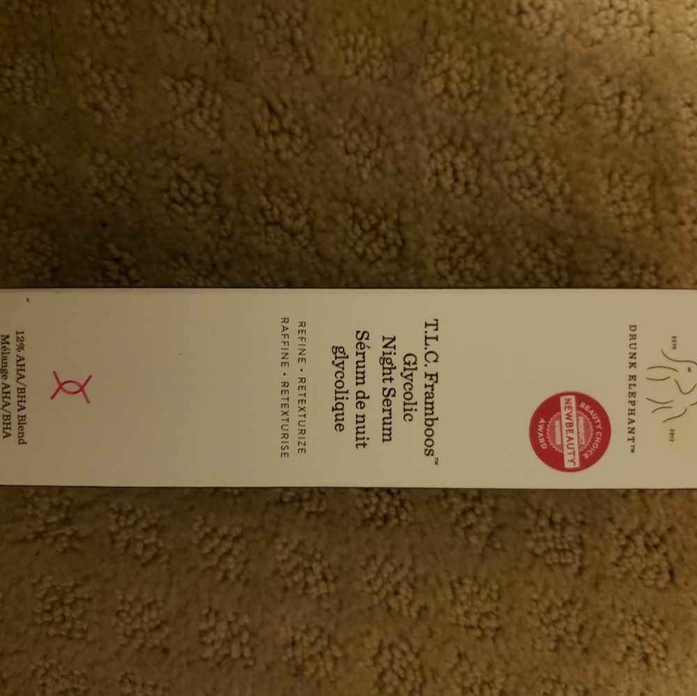 Unused, unopened DRUNK ELEPHANT TLC FRAMBOOS